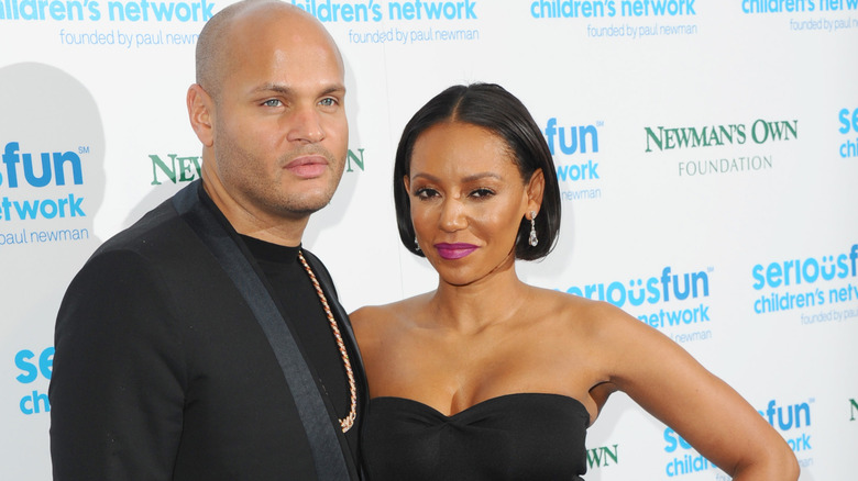 Mel B Spice Girl and Stephen Belafonte on the red carpet