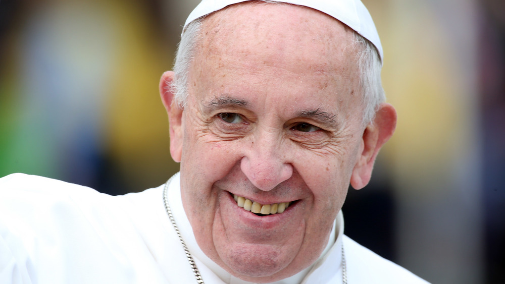 Pope Francis smiling