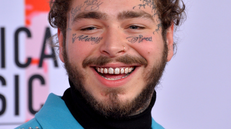 Post Malone smiling