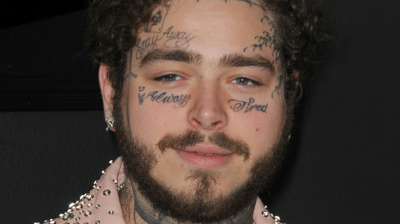 Post Malone gazing in front