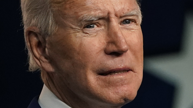 Joe Biden with a neutral expression