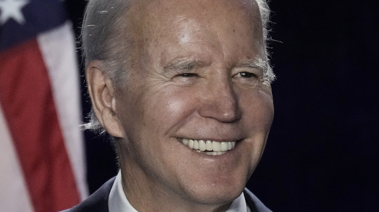 Joe Biden mouth open