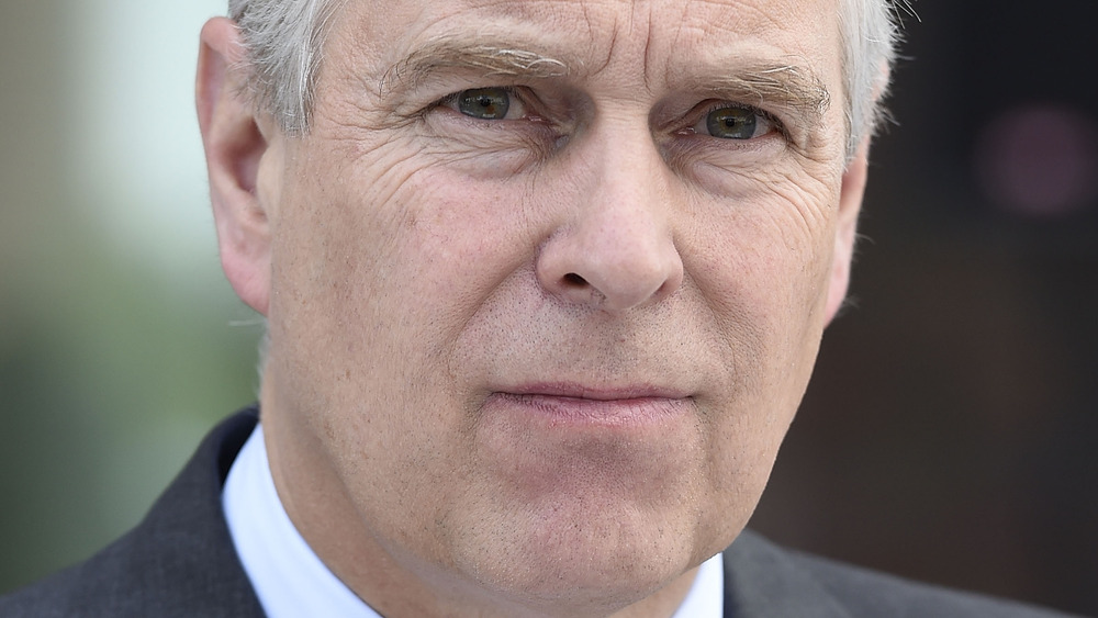 Prince Andrew staring