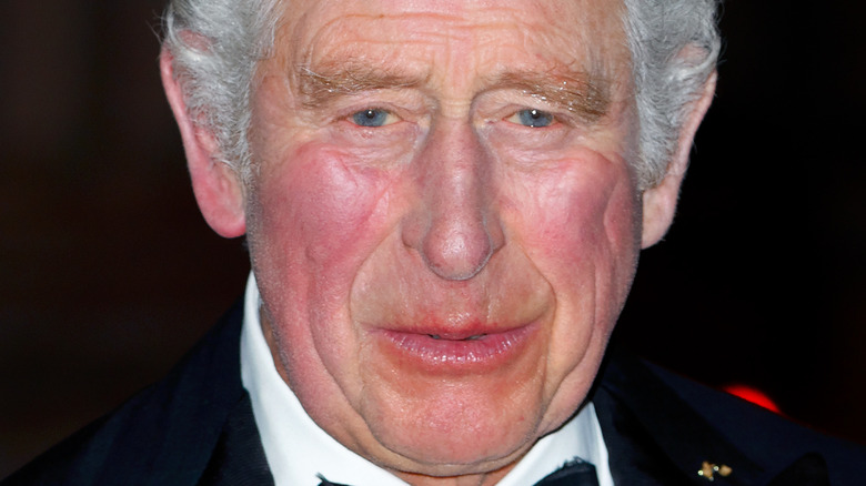 Prince Charles looking flushed