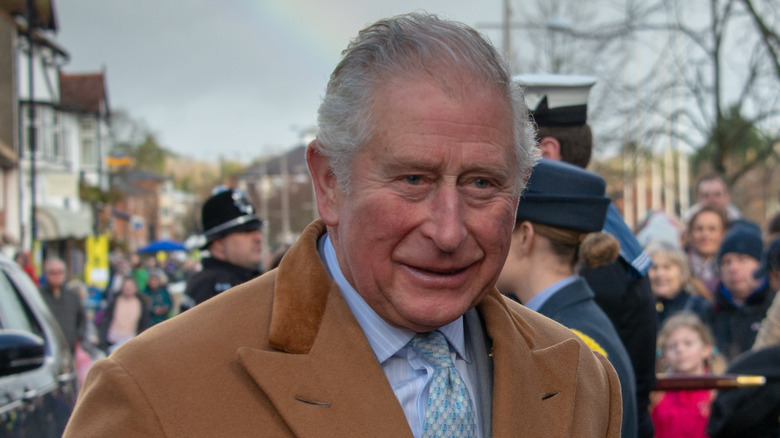 Prince Charles grinning