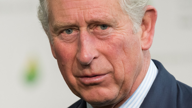 Prince Charles with serious expression