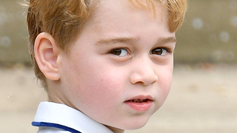 Prince George on first day of school