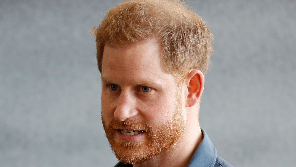 Prince Harry speaking 