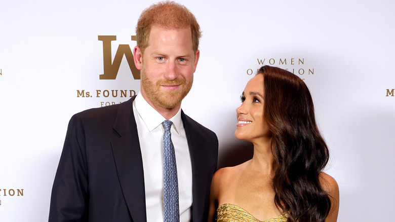 Meghan Markle and Prince Harry smiling