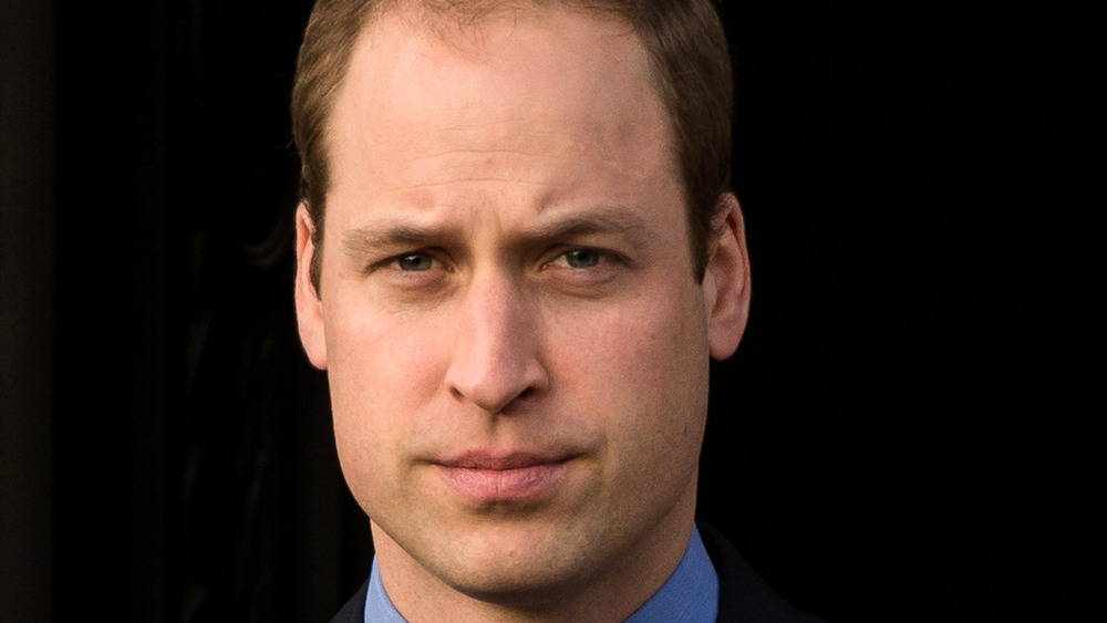 Prince William looking stern