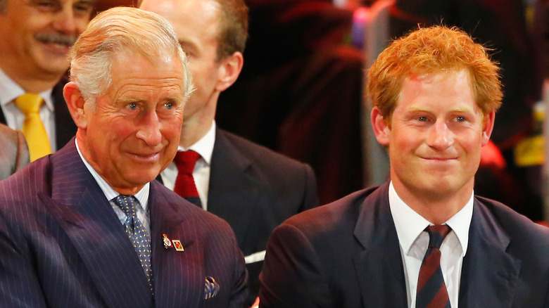 Prince Charles with Prince Harry