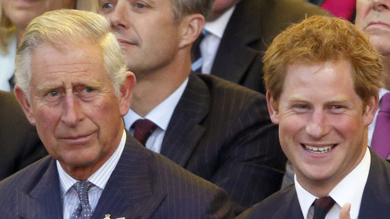 Prince Charles with Prince Harry