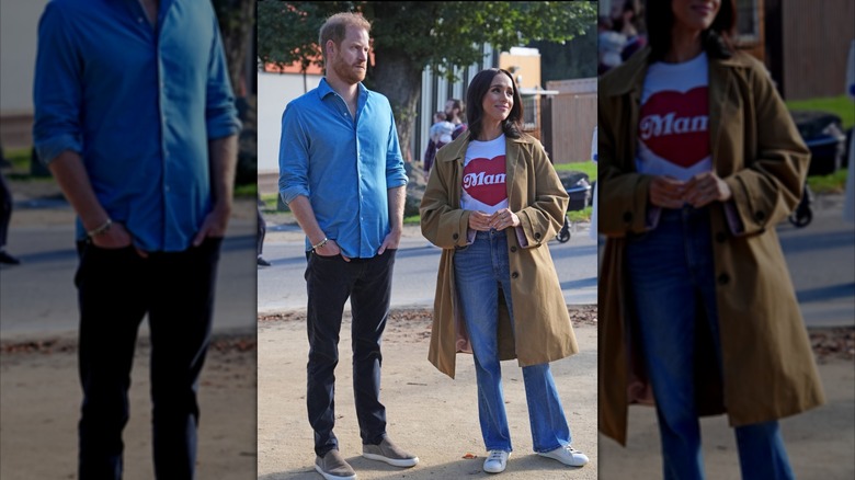 Prince Harry and Meghan Markle standing beside each other in Australia in April 2026.
