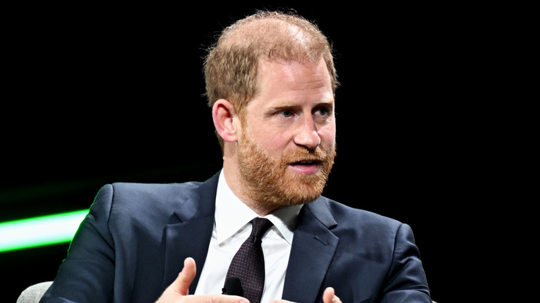 Prince Harry speaking