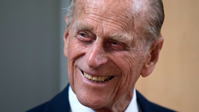 Prince Philip with head cocked