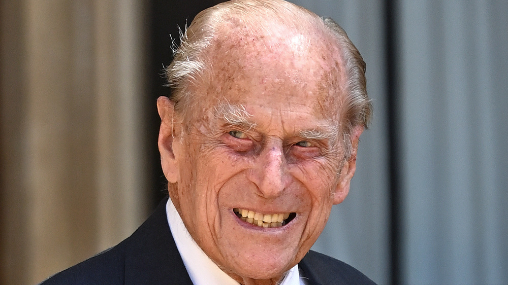 Prince Philip attends a ceremony in 2020