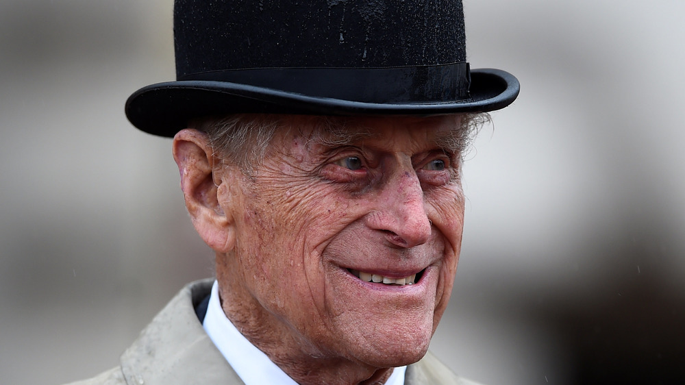 Prince Philip grinning