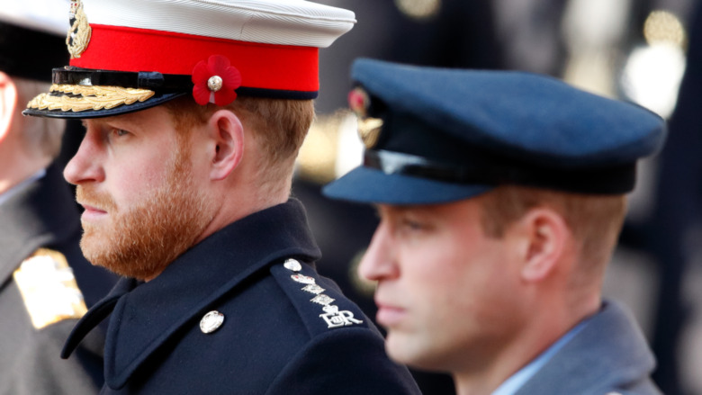prince william at philip funeral