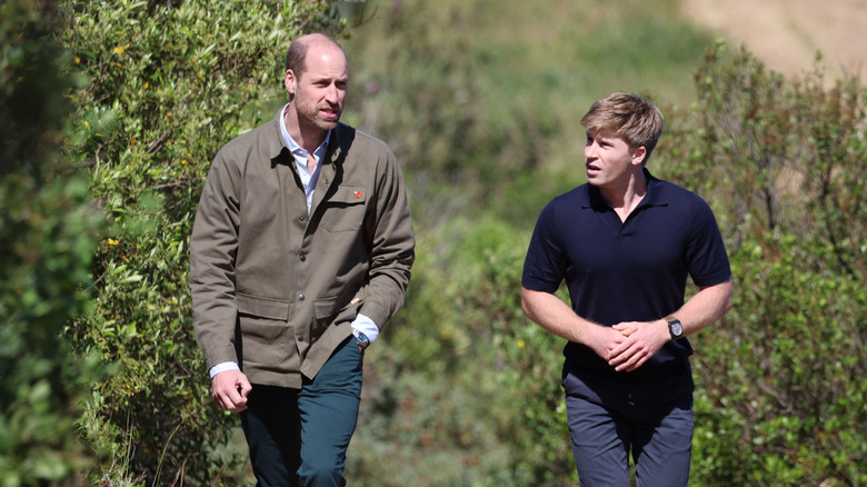 Prince William and Robert Irwin walk together in South Africa in November 2024