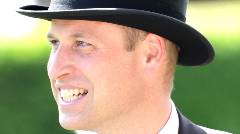 Prince William smiles