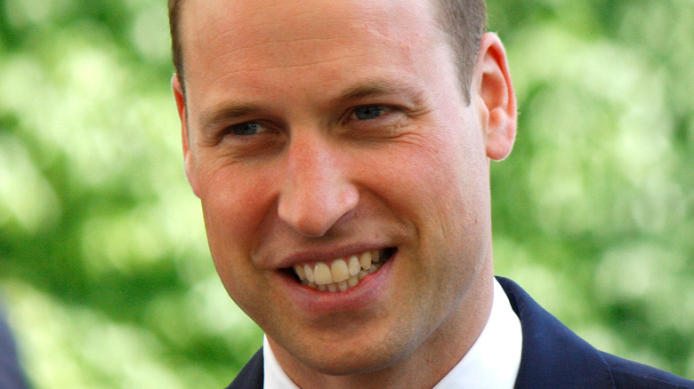 Prince William gives smile