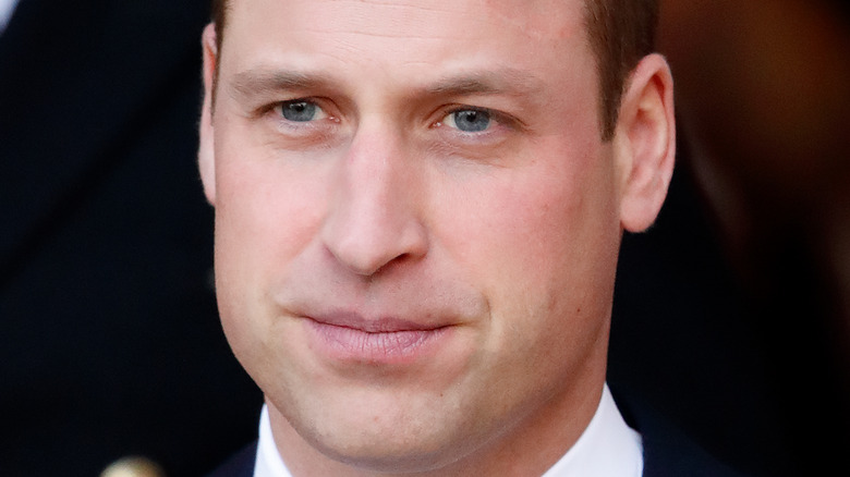 Prince William looking concerned