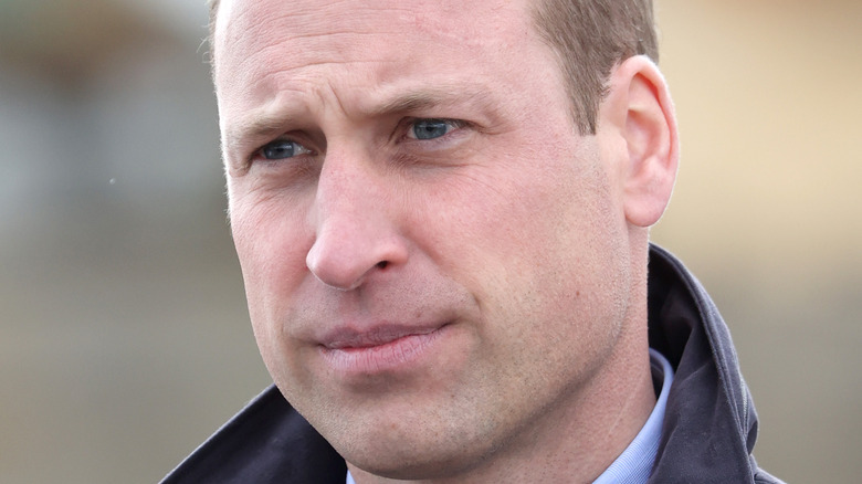 Prince William, looking concerned, 2021 event photo 