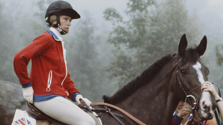 Princess Anne on horseback