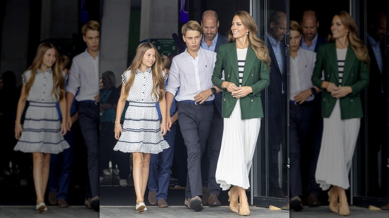 Princess Charlotte with her parents and George in 2026