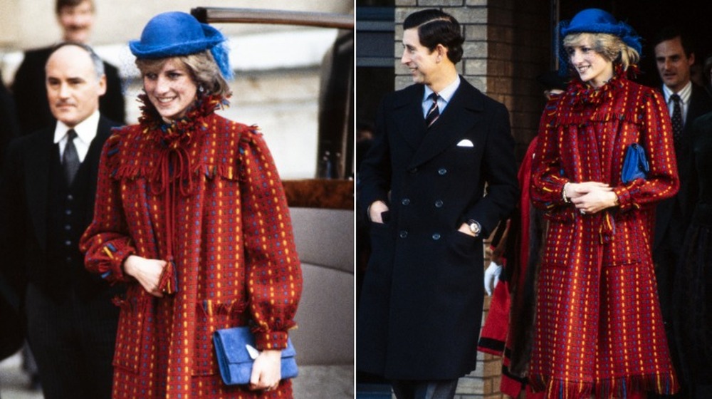 Princess Diana in 1981 on the day she announced she was pregnant 