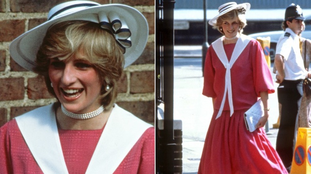Princess Diana at her flatmate's wedding