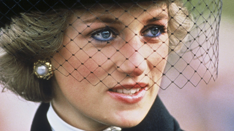 Princess Diana black veil