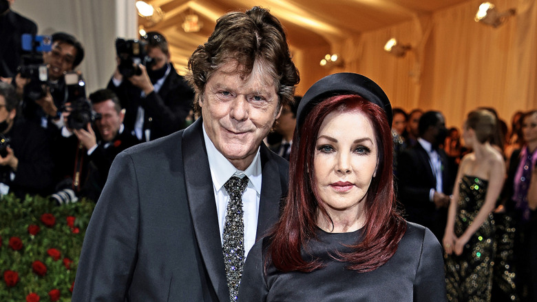 Jerry Schilling and Priscilla Presley at the Met Gala.