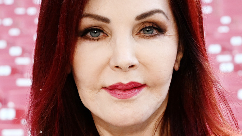 Priscilla Presley older red hair 