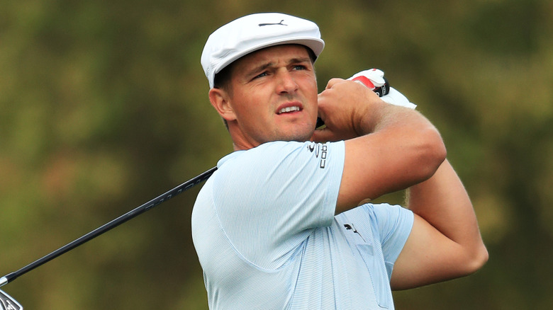 Bryson DeChambeau golfing