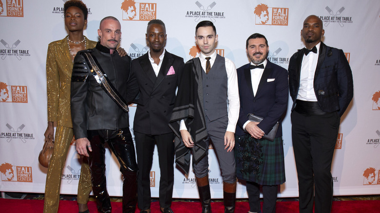 Project Runway Season 18 contestants on red carpet