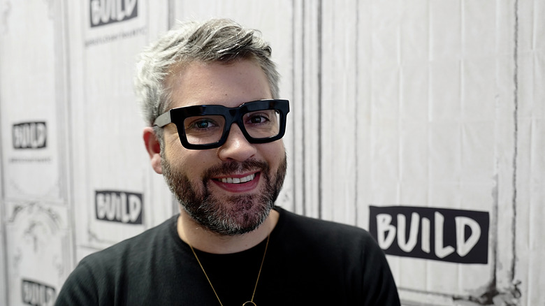 Brandon Maxwell wearing thick glasses