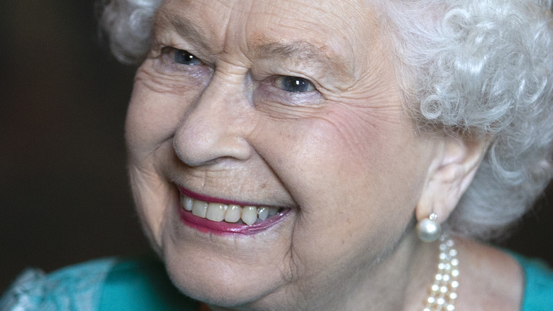 Queen Elizabeth smiling