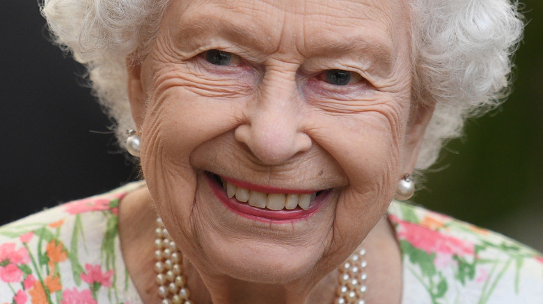 Queen Elizabeth smiling