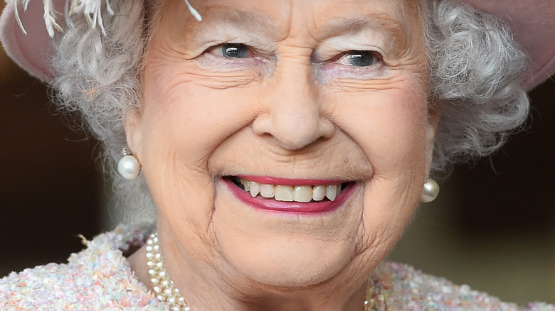 Queen Elizabeth smiling