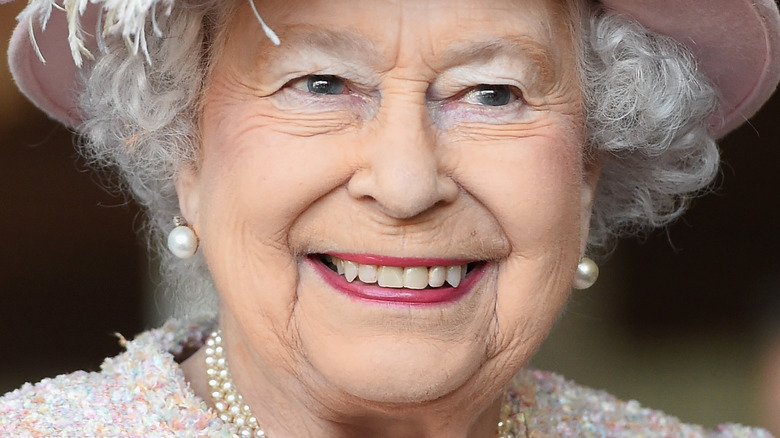 Queen Elizabeth II smiling