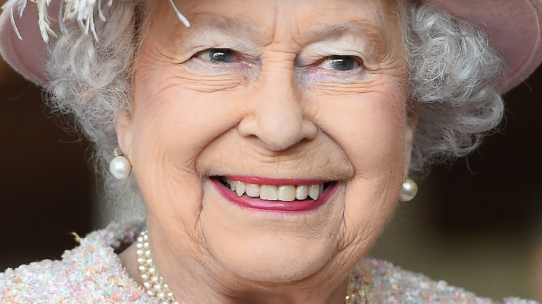 Queen Elizabeth smiling