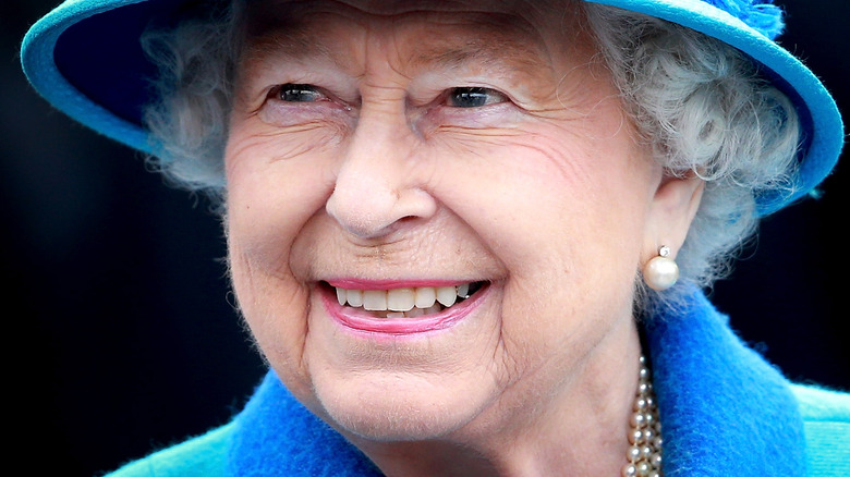 Queen Elizabeth smiling