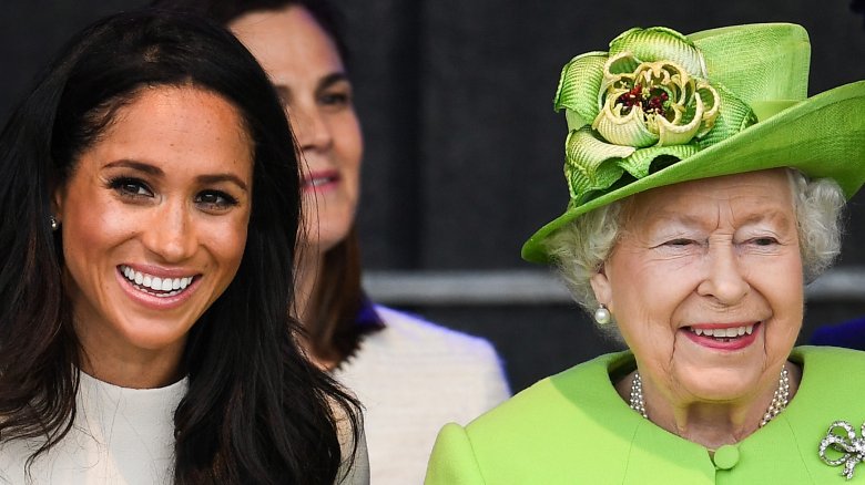 Queen Elizabeth and Meghan Markle