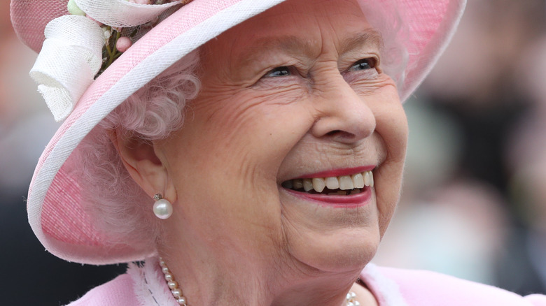 Queen Elizabeth smiling