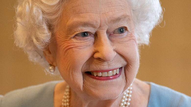 Queen Elizabeth smiling