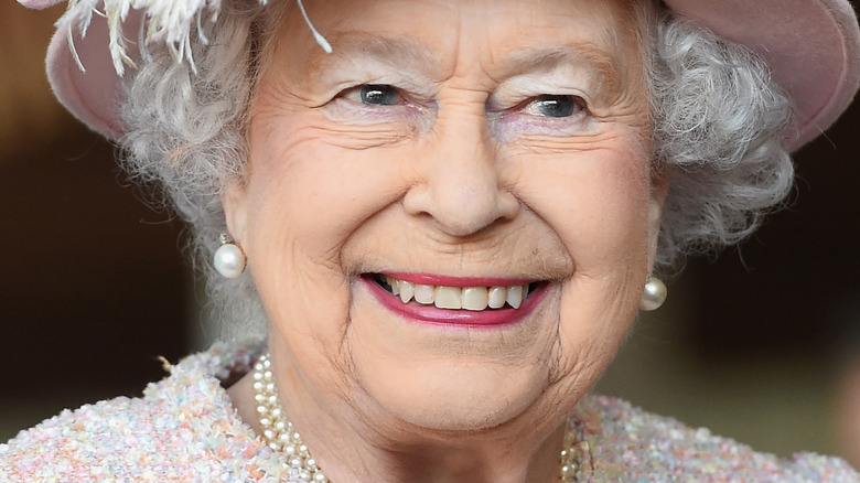 Queen Elizabeth smiling