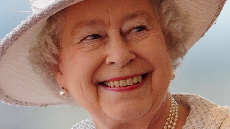 Queen Elizabeth II smiling