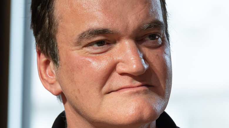 Quentin Tarantino squinting