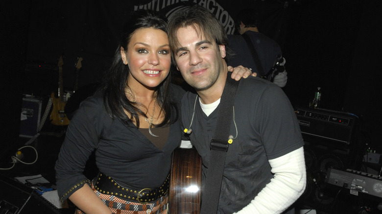 Rachael Ray and John Cusimano posing for a photo together during The Cringe "Tipping Point" CD Release Party and Performance at The Knitting Factory